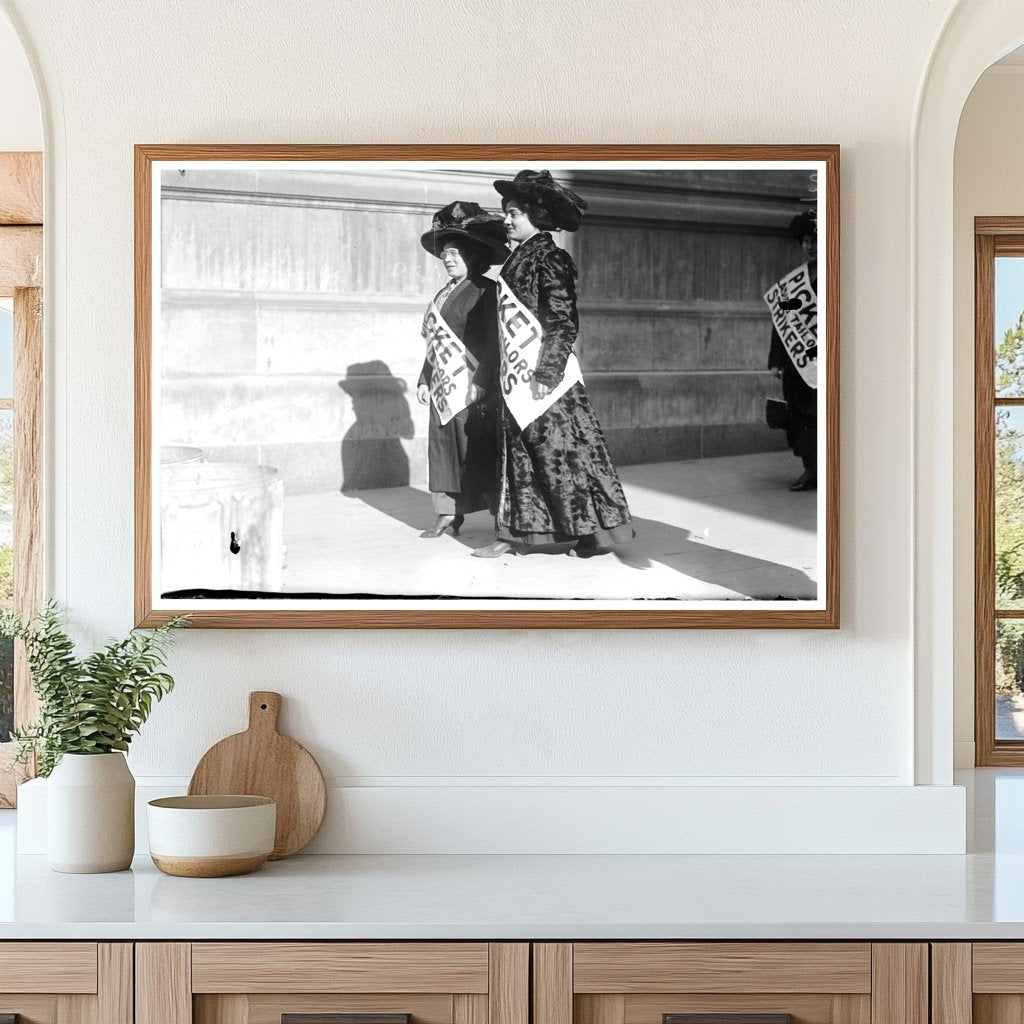 Defiant Women on Picket Lines, New York Protest 2010