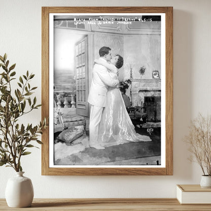 Emotional Embrace: Laura Hall & Orrin Johnson in 1910