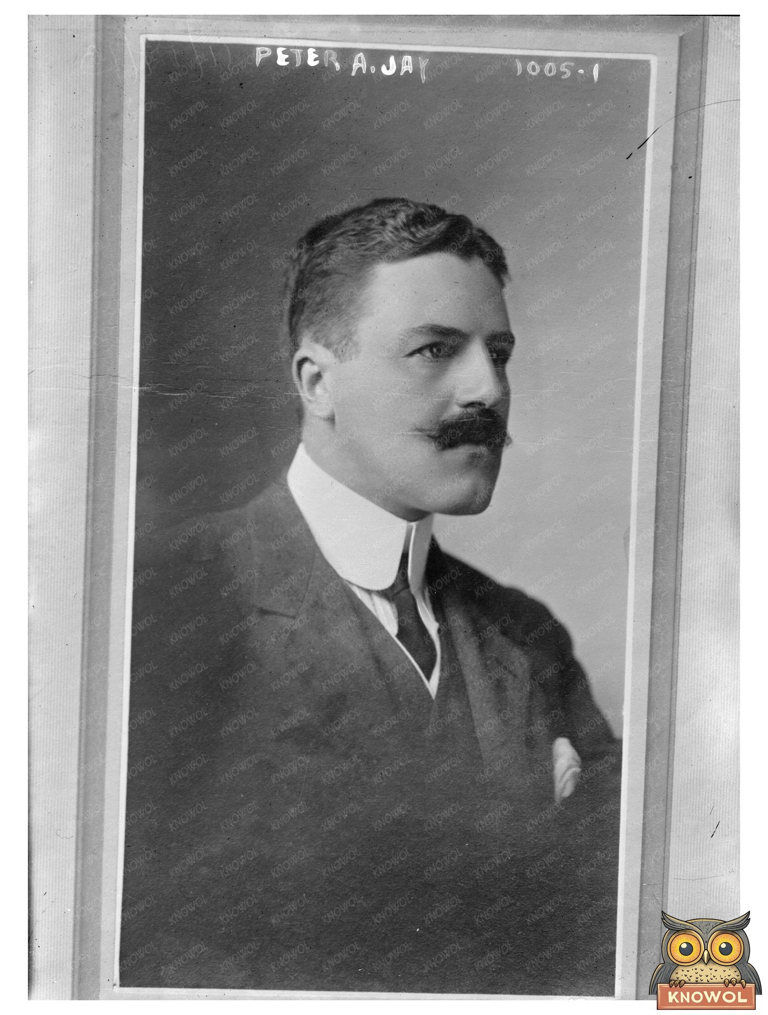 1913 Portrait of Influential Leader Peter A. Jay