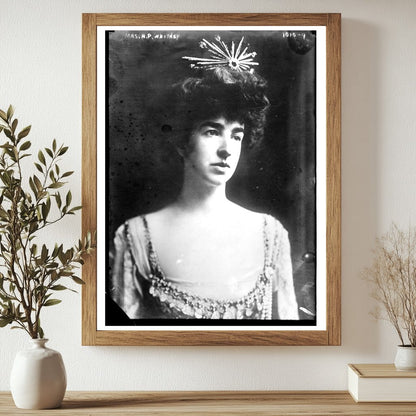 Elegant Portrait of Mrs. H.P. Whitney, Early 20th Century