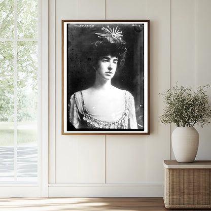 Elegant Portrait of Mrs. H.P. Whitney, Early 20th Century