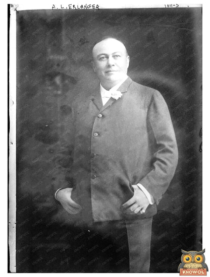 1919 Portrait of Finance Titan A.L. Erlanger
