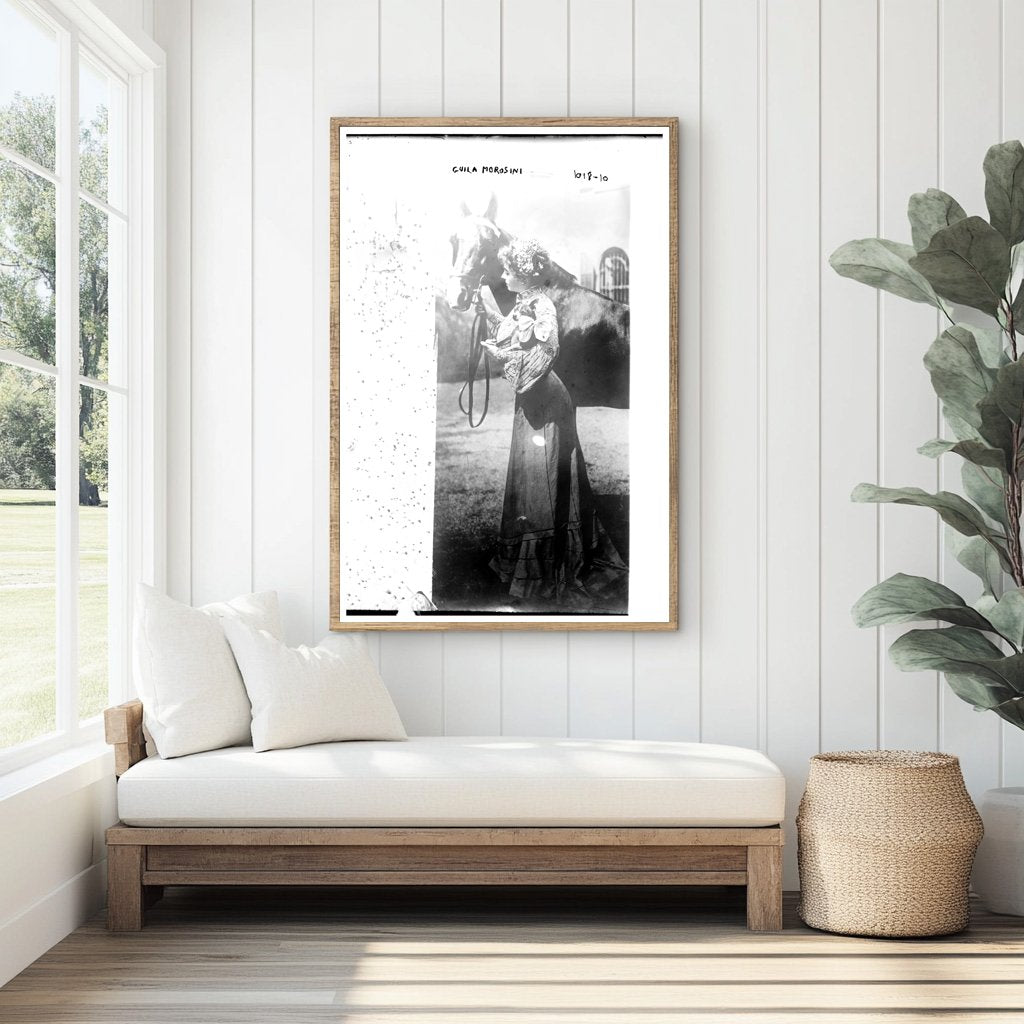 Graceful Equestrian & Horse Bond in Timeless Portrait