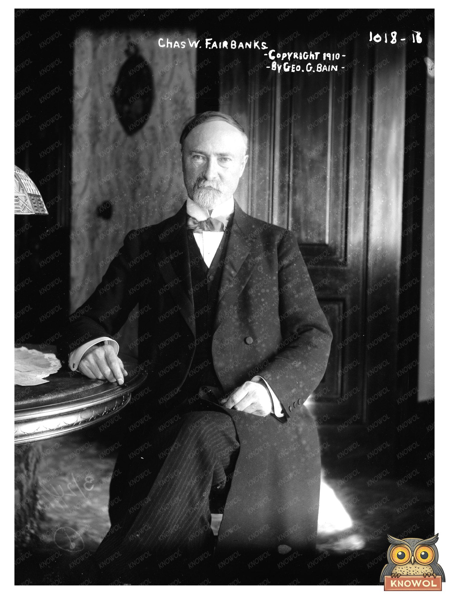 Confident Portrait of Vice President Fairbanks, 1910