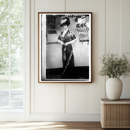 Elegant Society Portrait of Mrs. Vanderbilt, Jr.