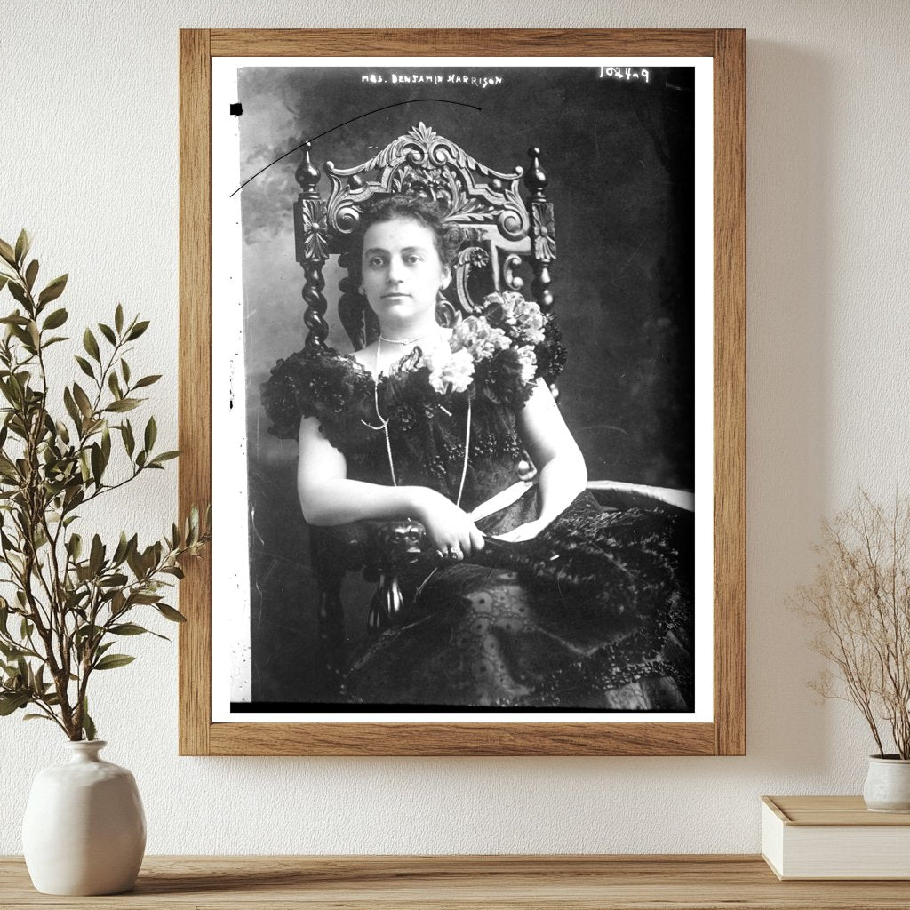 Elegant Portrait of Americas First Lady, 1889-1893