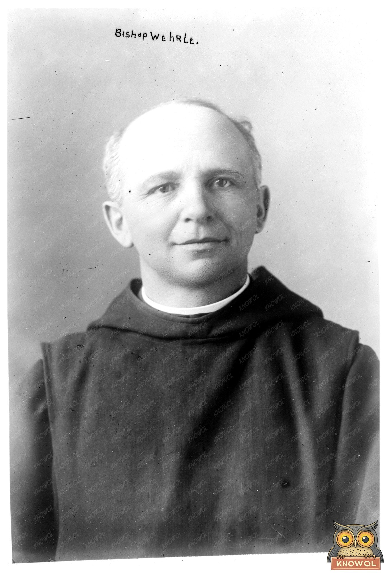 Portrait of Bishop Joseph W. Wehrle: Early 20th Century Cler