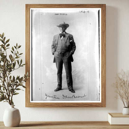 Vintage Portrait of a Notable Cultural Icon