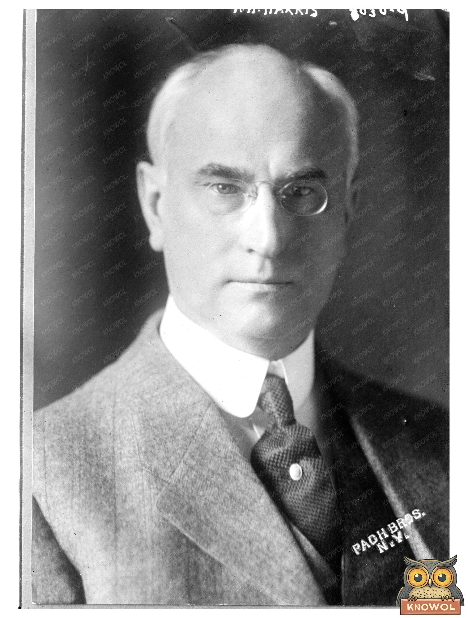 Vintage Portrait of A.H. Harris at Iconic NYC Studio