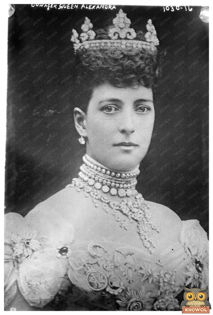 Regal Portrait of Dowager Queen Alexandra, 1910