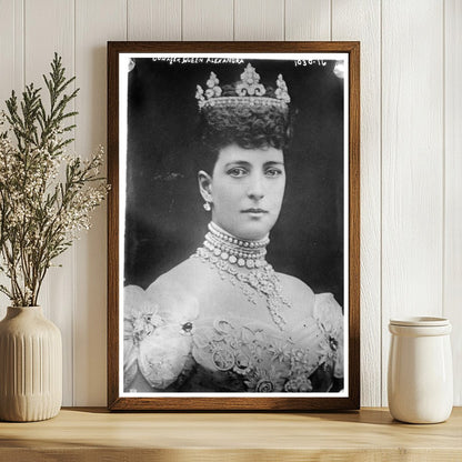 Regal Portrait of Dowager Queen Alexandra, 1910