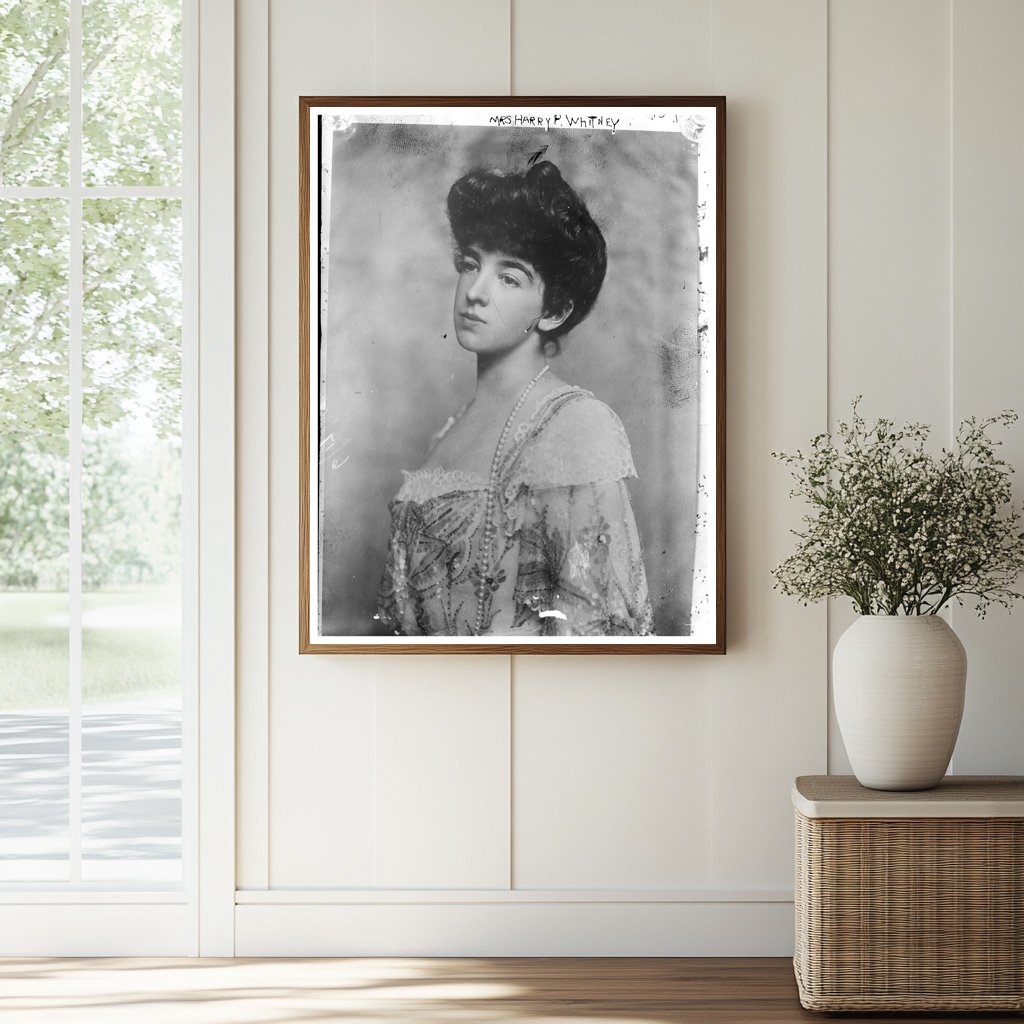 Elegant Portrait of a 19th Century Society Woman