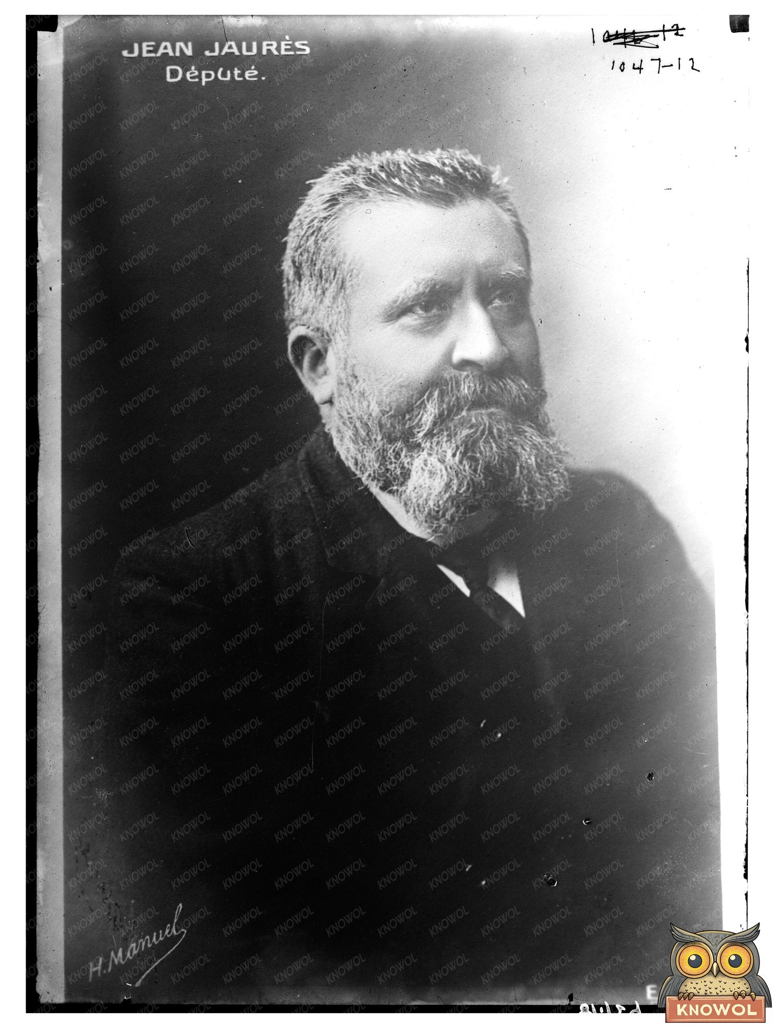1924 Portrait of Jean Jaurès, French Socialist Leader