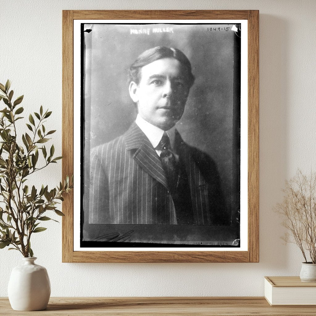 Early 20th Century Icon: Henry Miller Portrait