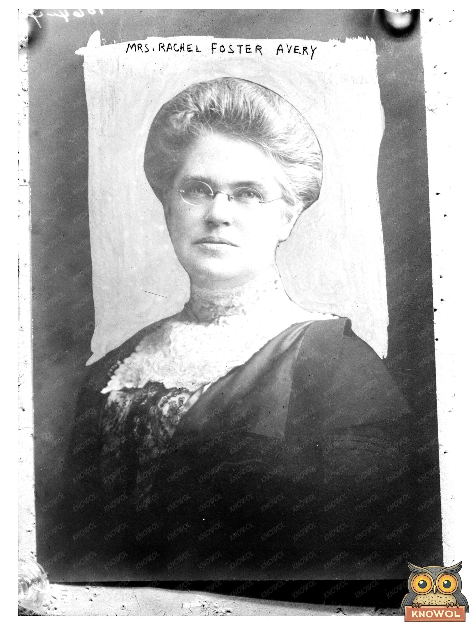 Portrait of a Womens Suffrage Pioneer, Mrs. Avery