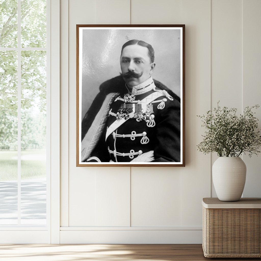 1920 Military Portrait of Don Jaime in Uniform