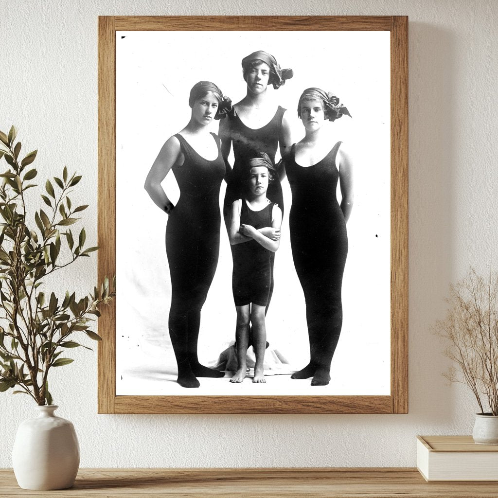 Dynamic Dew Sisters: Graceful Acrobats in Leotards