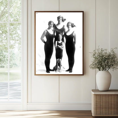 Dynamic Dew Sisters: Graceful Acrobats in Leotards