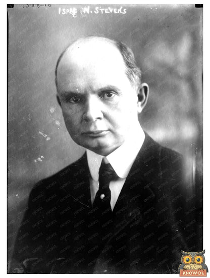 1910 Portrait of Influential American Leader Isaac Stevens