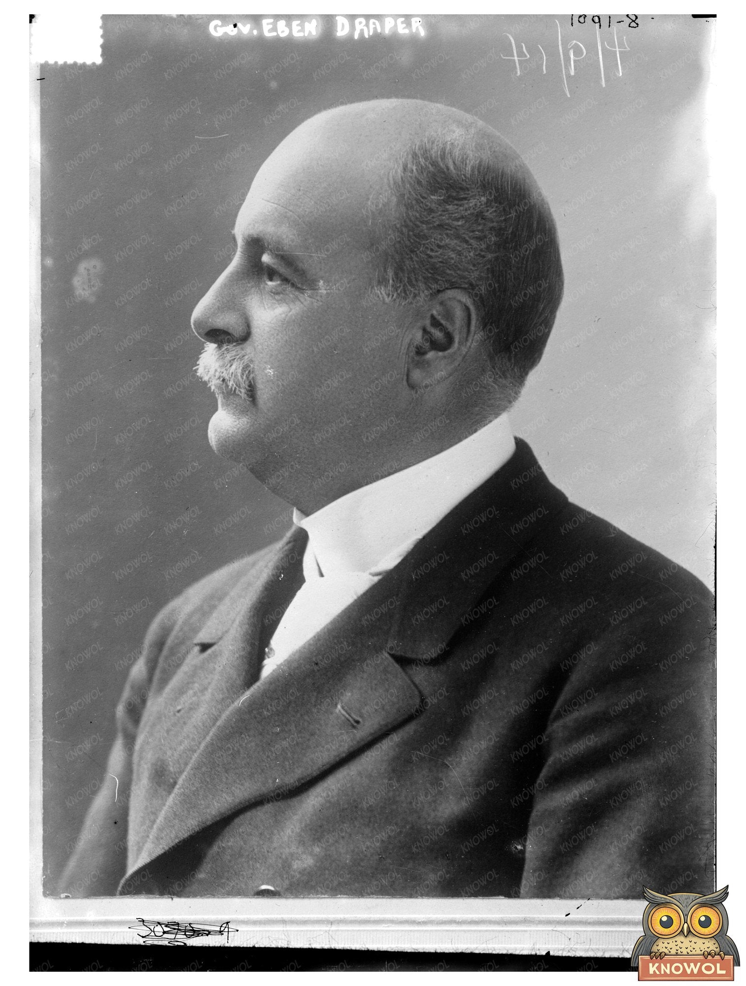 1914 Portrait of Governor Eben Draper in Office