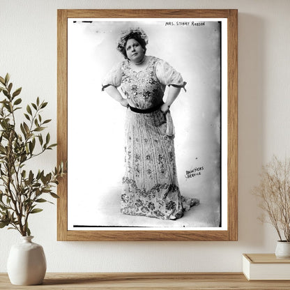 1920s Theater Elegance: Portrait of Mrs. Stuart Robson