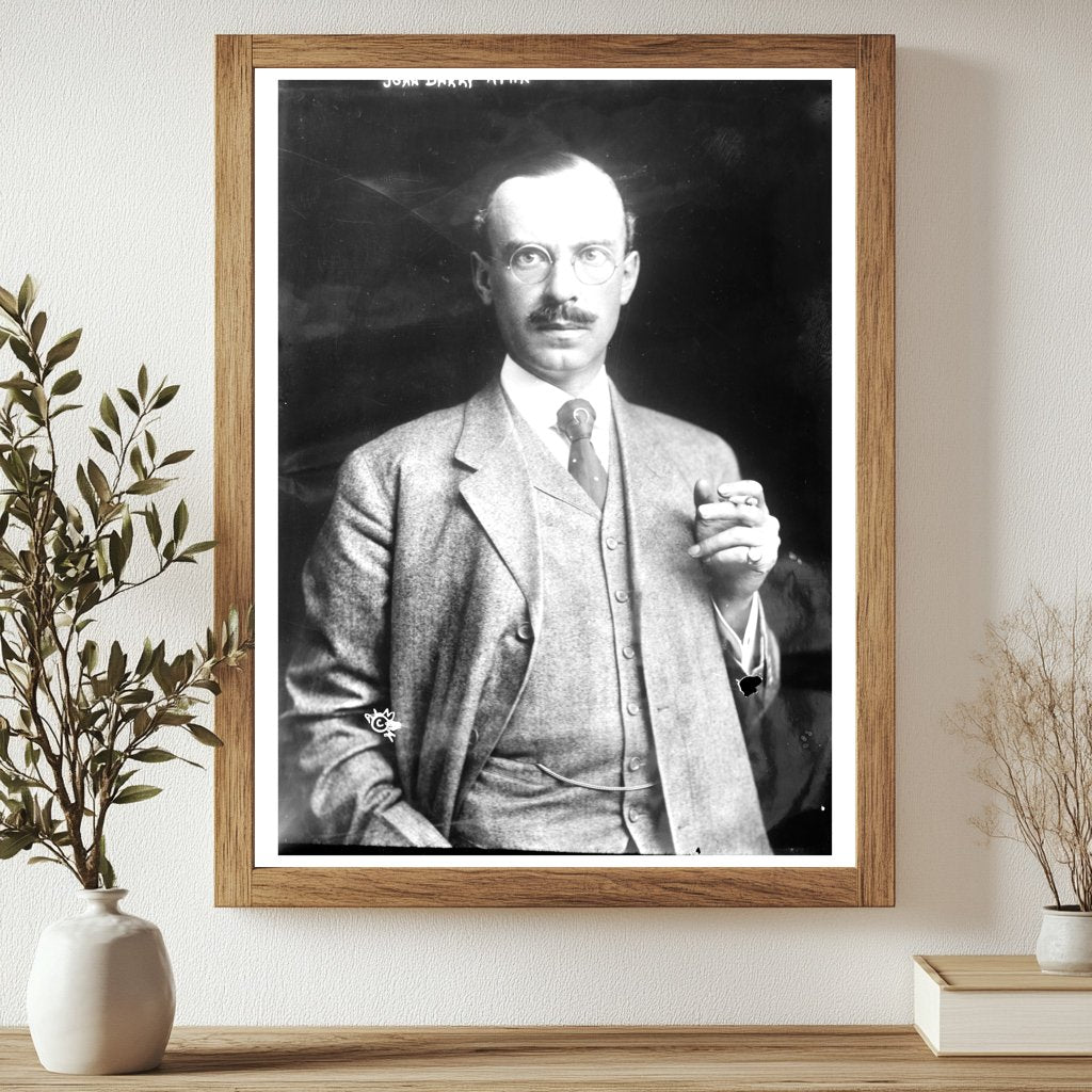 Vintage Portrait of a 20th-Century Politician