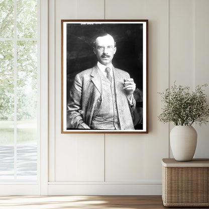 Vintage Portrait of a 20th-Century Politician