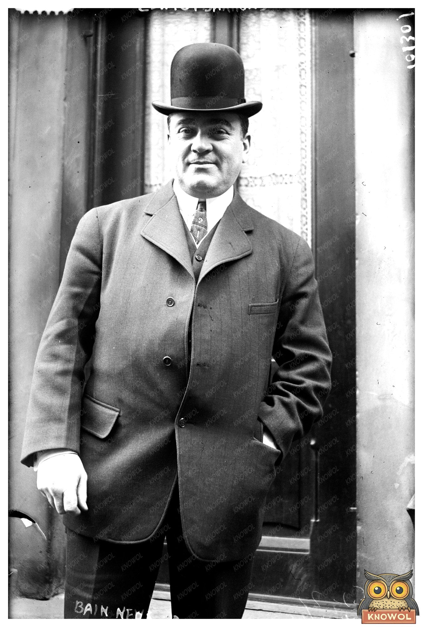 Vintage Portrait of Edw. G. Barrows: Early 20th Century Indu