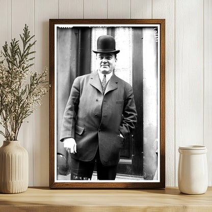 Vintage Portrait of Edw. G. Barrows: Early 20th Century Indu