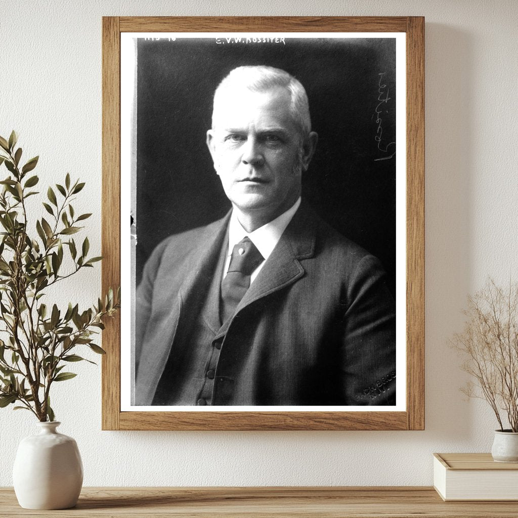 Vintage Portrait of E.V.W. Rossiter, NYC Icon