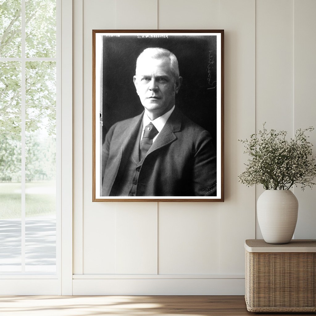 Vintage Portrait of E.V.W. Rossiter, NYC Icon
