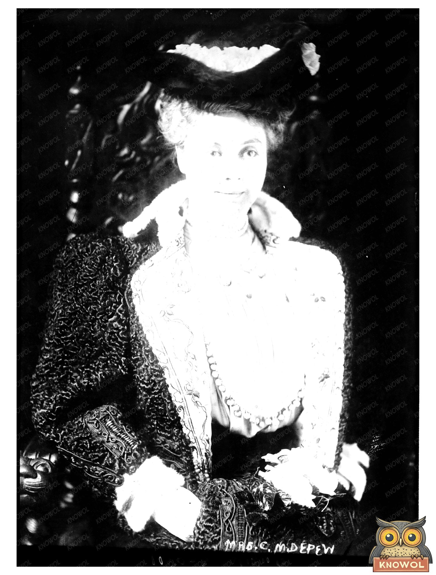 Elegant Portrait of Mrs. C.M. Depew, 1911