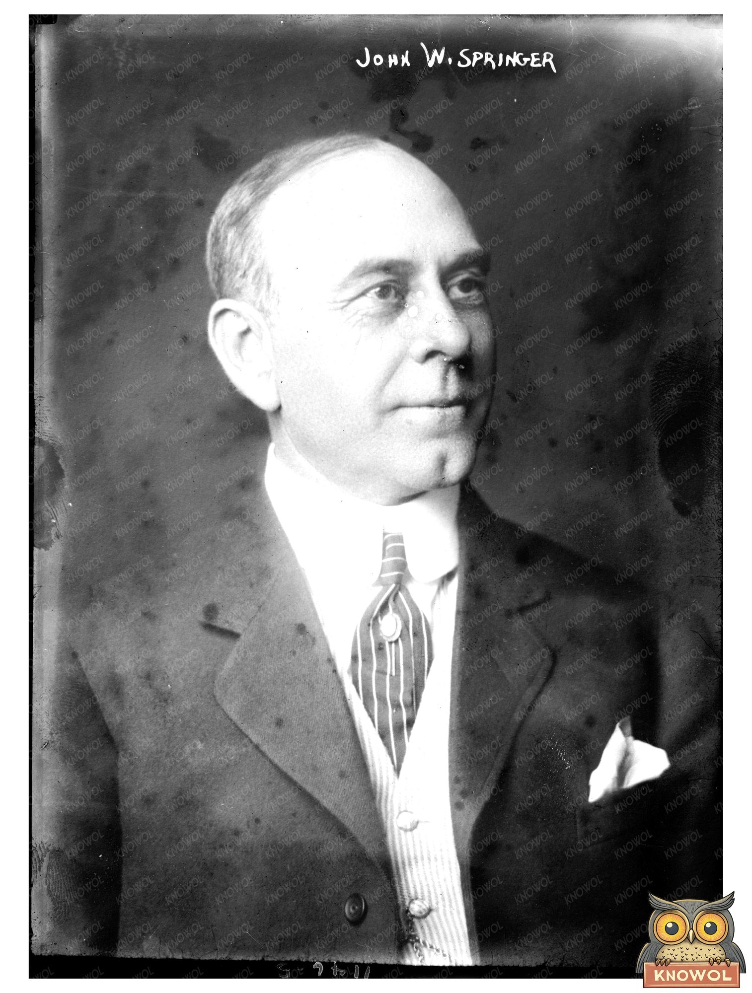 Vintage Portrait of a Notable American Politician