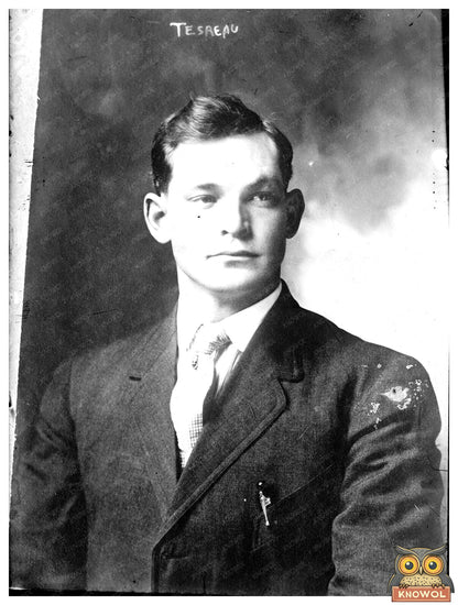 1910 Baseball Star Jeff Tesreau in Action
