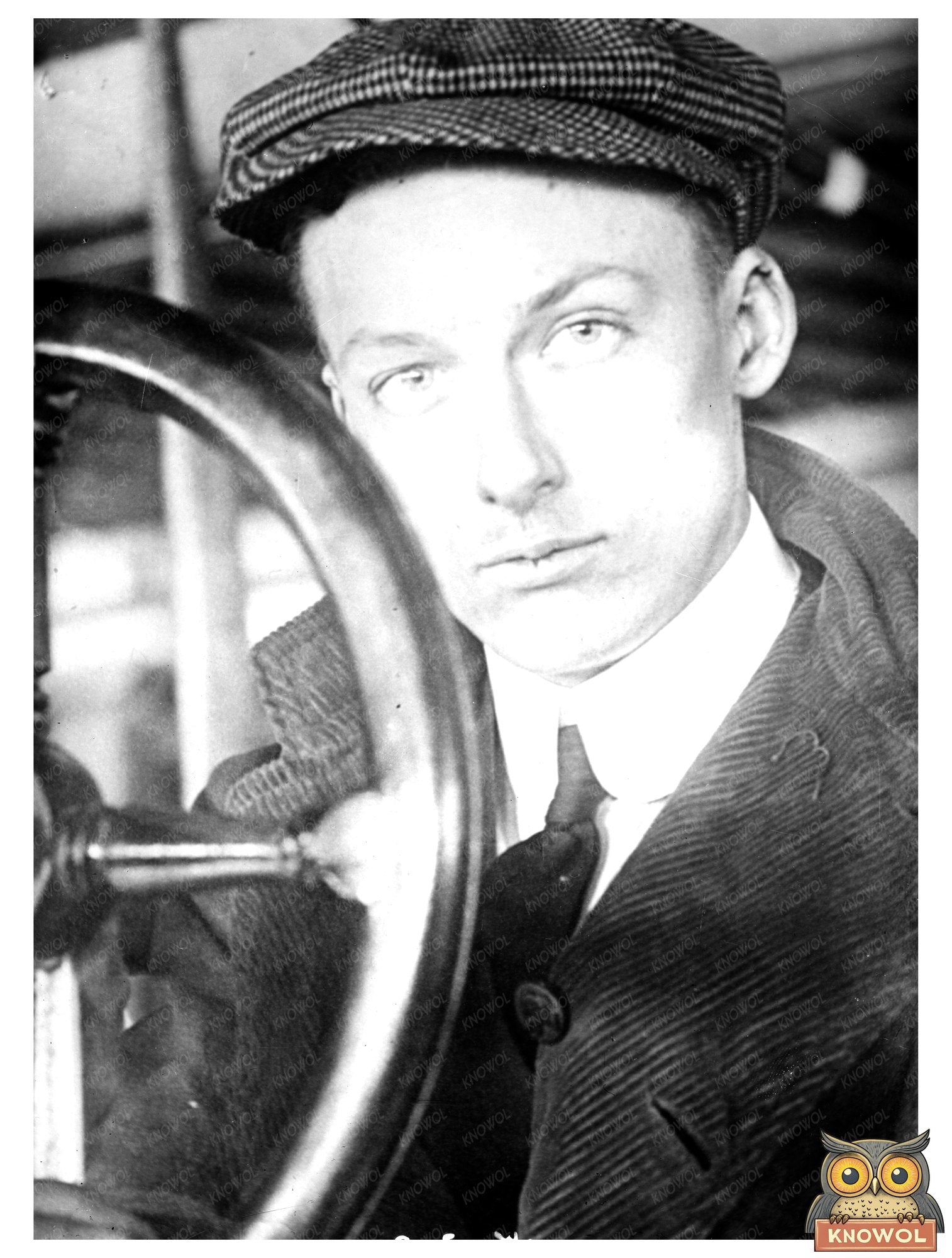 Vintage Portrait of Early 20th Century Icon