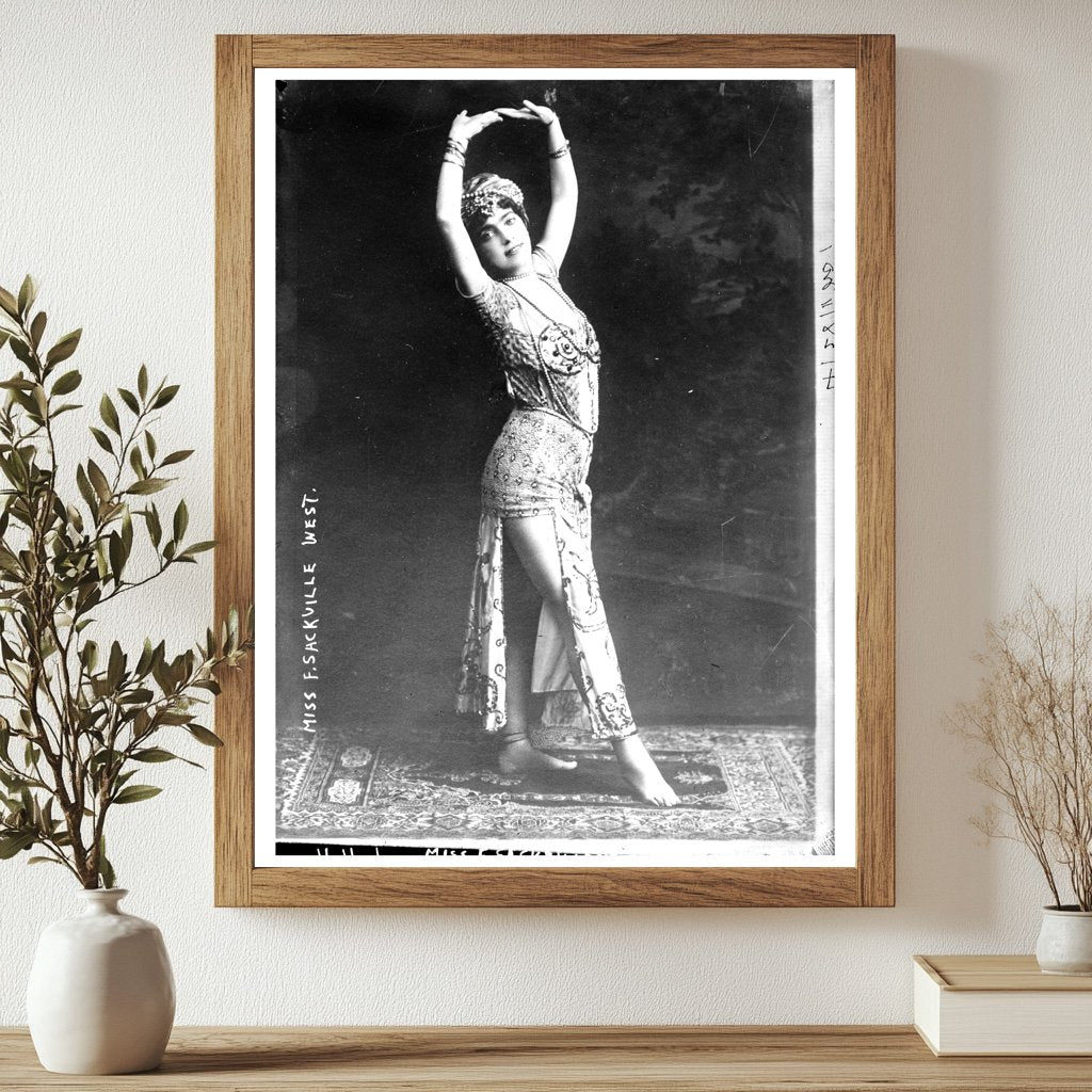 Elegant Portrait of Miss F. Sackville West