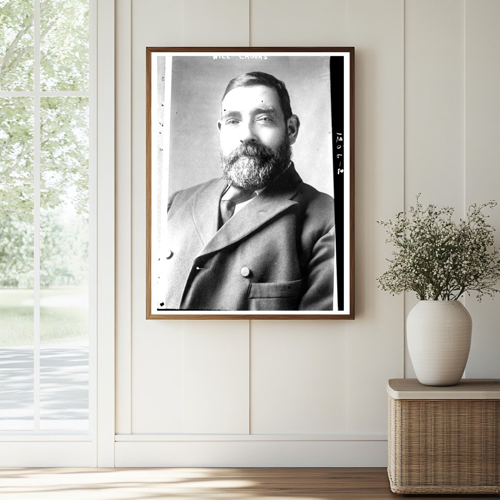 Vintage Portrait of Early 20th Century Politician