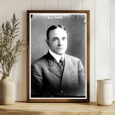 Dynamic Early 20th Century Evangelist Portrait