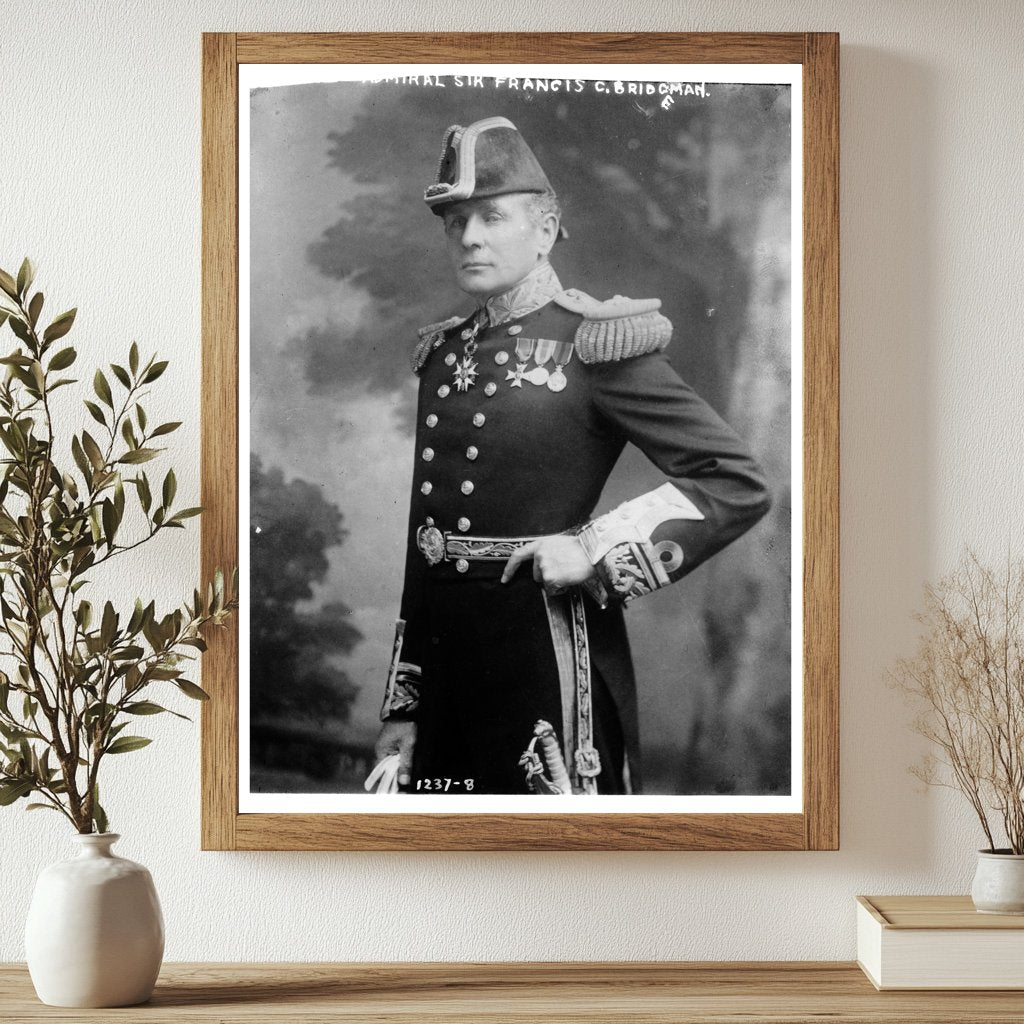 Elegant Admiral in Formal Royal Navy Dress Uniform