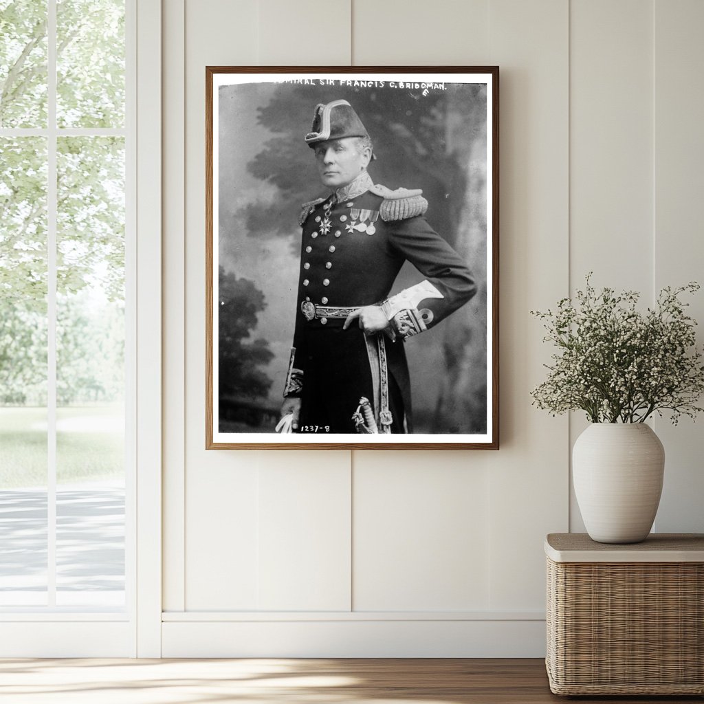 Elegant Admiral in Formal Royal Navy Dress Uniform