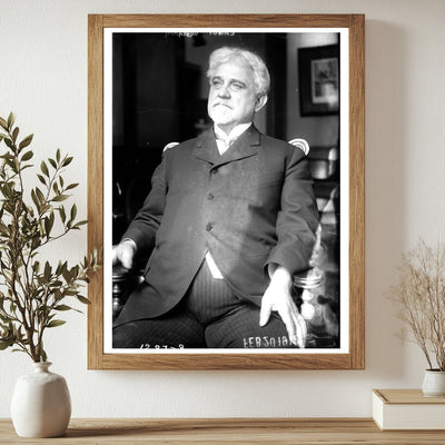 Historic Portrait of Early 20th Century Statesman