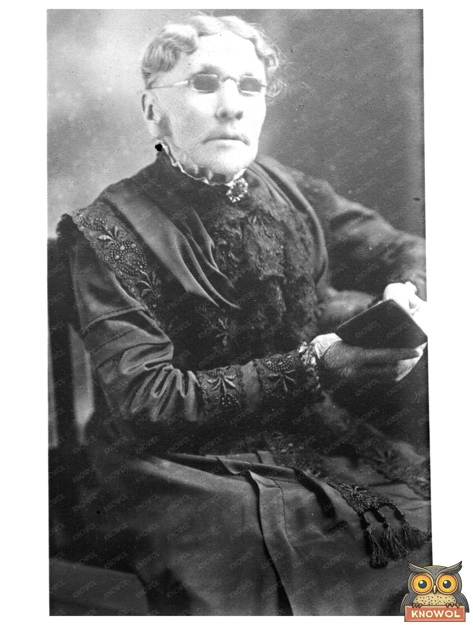 Celebrated Blind Hymn Writer Fannie Crosby Portrait