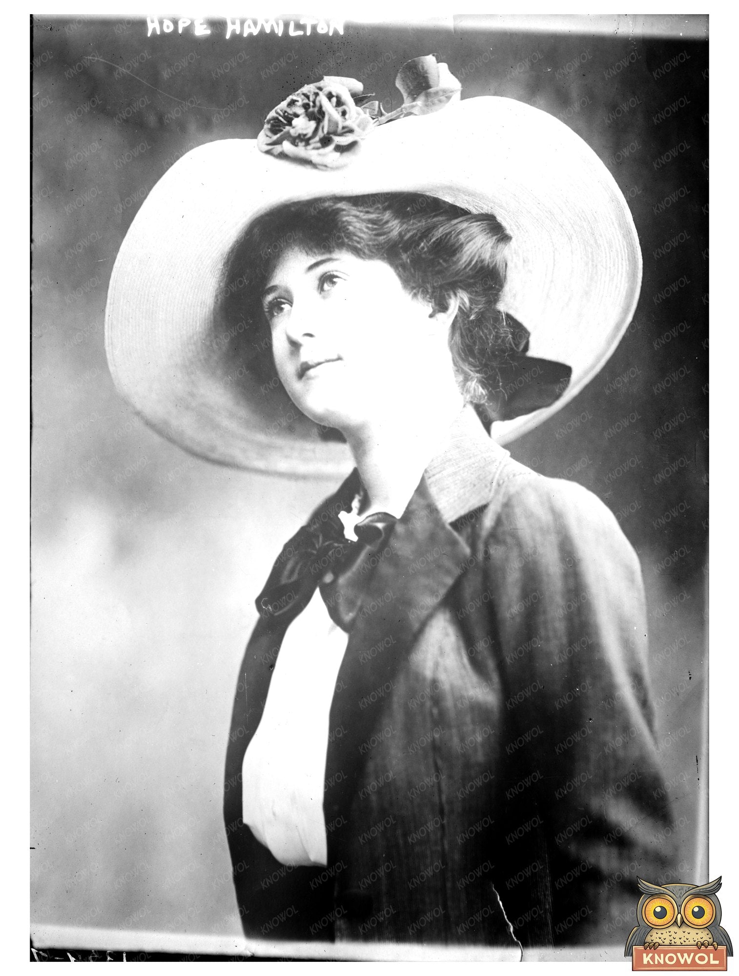 Vintage Portrait of Early 20th Century Icon