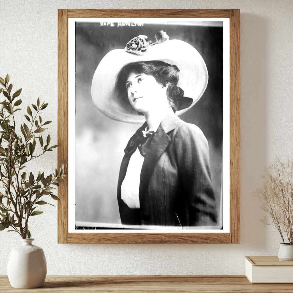 Vintage Portrait of Early 20th Century Icon