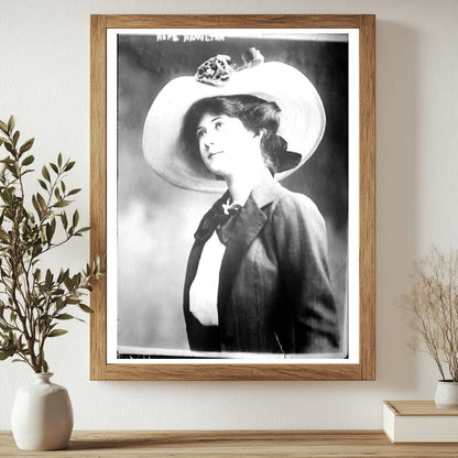 Vintage Portrait of Early 20th Century Icon