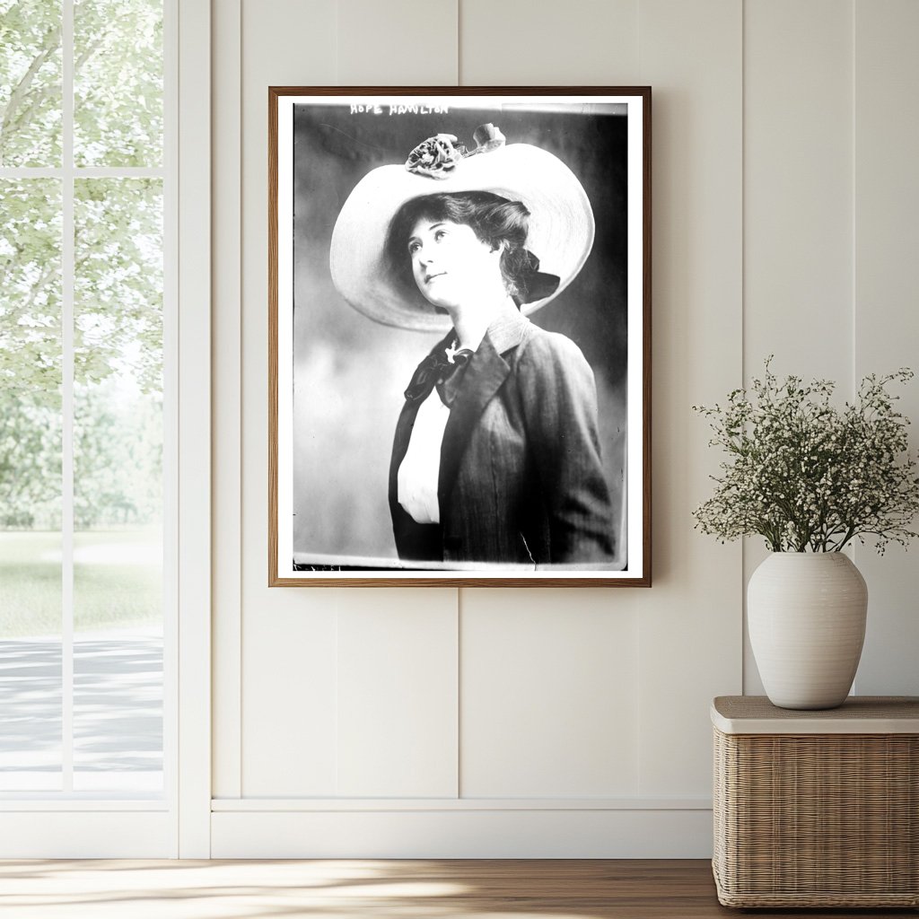 Vintage Portrait of Early 20th Century Icon