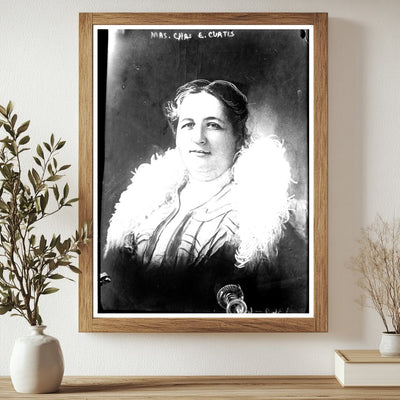 Elegant Portrait of Early 20th Century Socialite