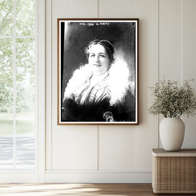 Elegant Portrait of Early 20th Century Socialite