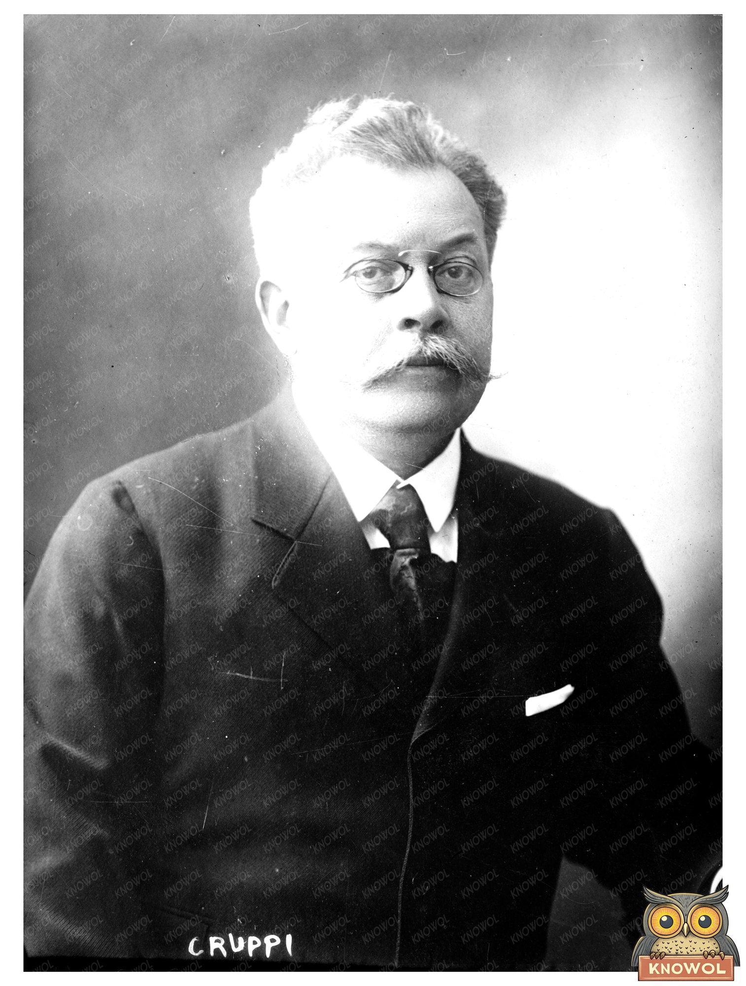 Elegant Early 20th Century Portrait of Cruppi