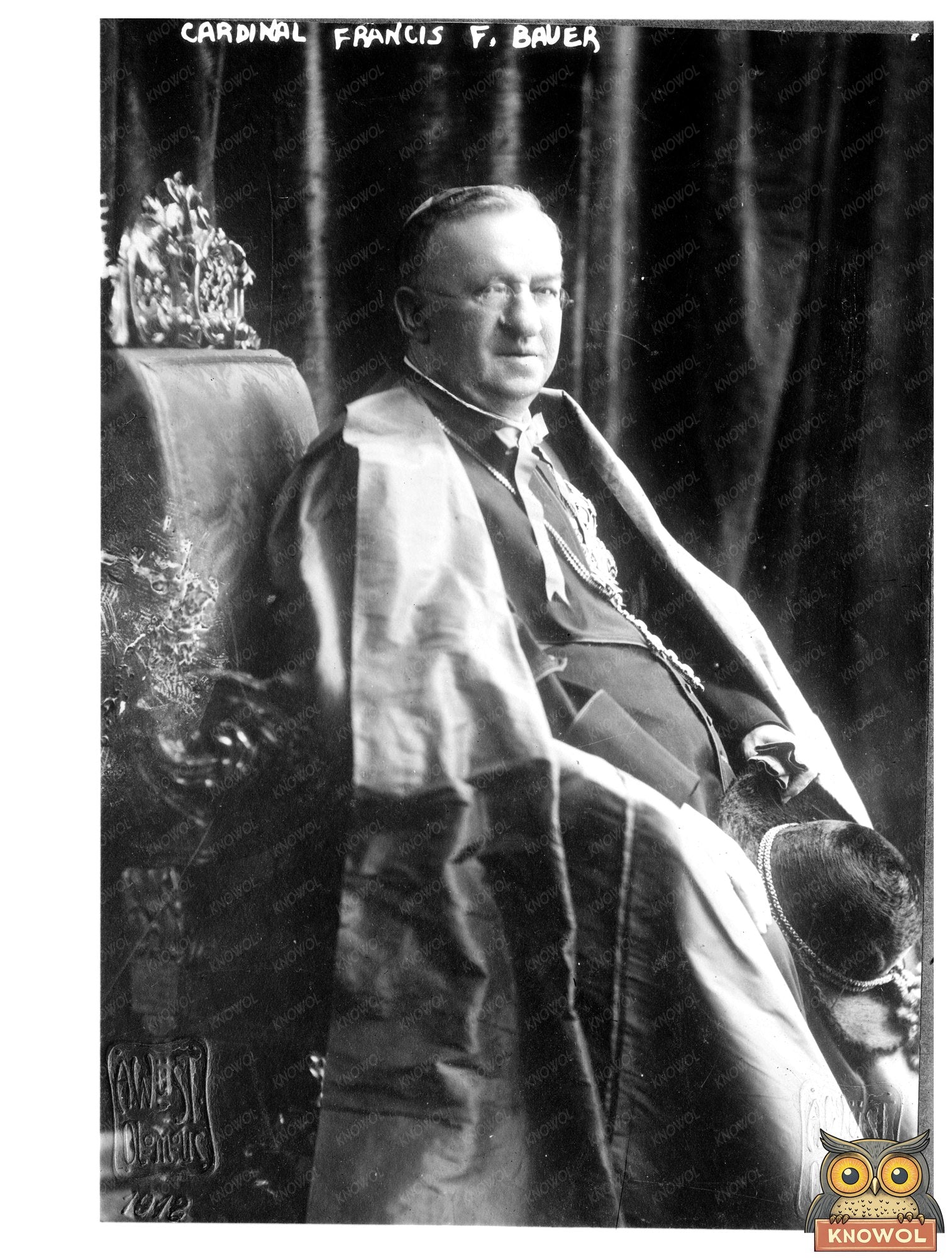 Influential Cardinal: Early 20th Century Priest Portrait